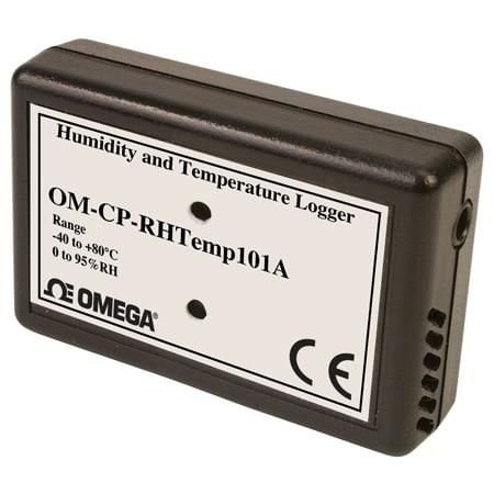 Omega Temperature & Humidity Data Logger, NOMAD, Temperature/Humidity, 2 Measurements, Internal, 500K Max OM-CP-RHTEMP101A