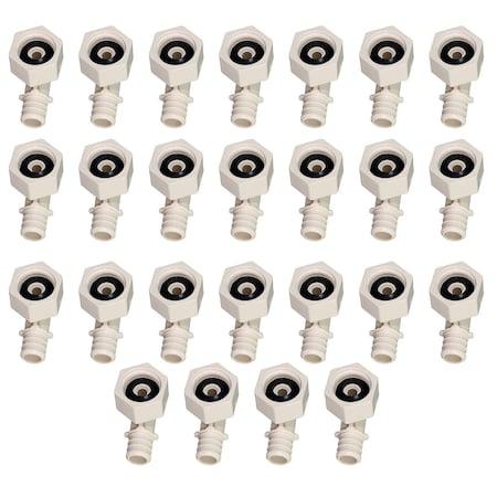 Everflow 1/2'' PEX Barb x 1/2'' FIP 90 Degree Swivel Elbow Pipe Fitting; Plastic Poly Alloy PPSL1212