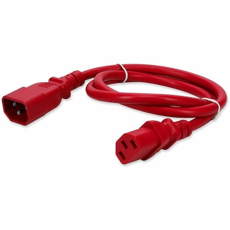 Add-On 8FT C13/C14 PWR CBL 100-250V 15A RD ADD-C132C1414AWG8FTRD