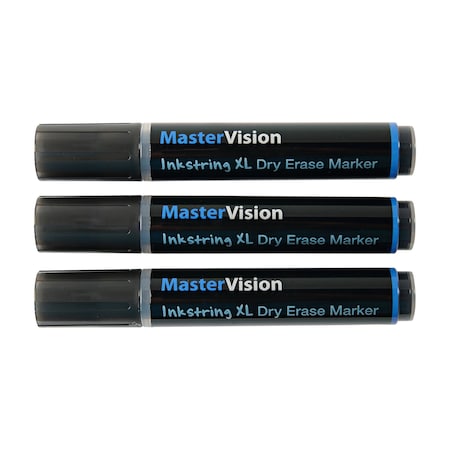 Mastervision Inkstring Markers, Box Of 3, Black PE4101