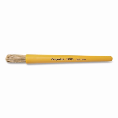 Crayola Art Brushes So Big, 7.63in Long, Natural Hair, 1.38in Round Brush 05-0208