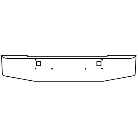 Repl For Kenworth W900L Year 1990 16 In Chrome Standard Hand Formed End Bumper 7 Gauge Wtow H