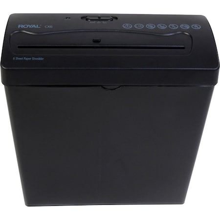 Royal Consumer 6 Sheet Cross Cut Shredder, CX6BK 29183GBK