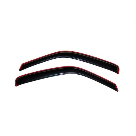 Ventshade Rainguards, Aerodynamic Design, In-Channel, Smoke, Acrylic, Set Of 2 192455