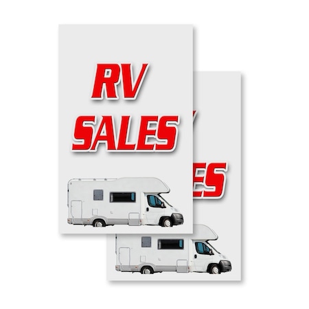 Signmission Rv Sales, Vinyl Decals Only 24 Inch x 36 Inch, Vinyl Decal, 2PK DSB-2436-2PACK-Rv Sales