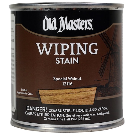 Old Masters 1/2 Pt Special Walnut Oil-Based Wiping Stain 12116