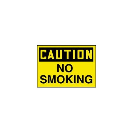 Accuform OSHA CAUTION SAFETY LABEL NO SMOKING LSMK687VSP