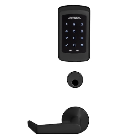 Yale Grade 1 NexTouch Generation 3 MortiseLock W/ Capacitive Touchscreen, R Rose, Black Suede Powder Coa AUR-NTM623-NR BSP LC