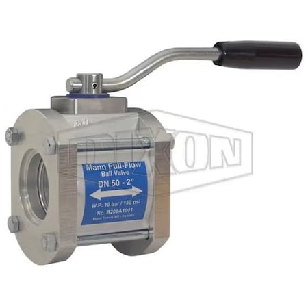 Dixon 1-Way Ball Valve, 3 in Nominal, Socket Welded End Style, Aluminum/Stainless Steel Body, FPM Seal Sof 1WAYBV300SW