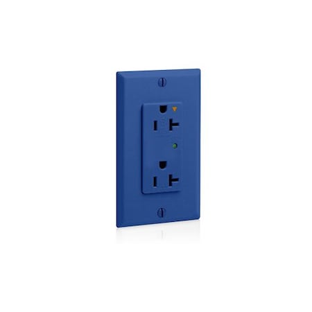 Leviton PlugsandReceptacles, 20A, 125VAC, Bl, Nylon 5380-IGB