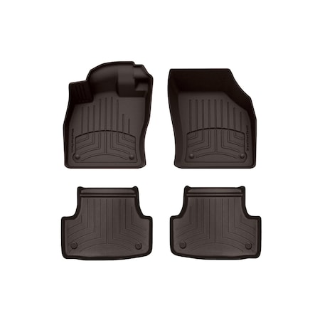 Weathertech Cocoa, Front and Rear FloorLiner HP 47496-1-2IM
