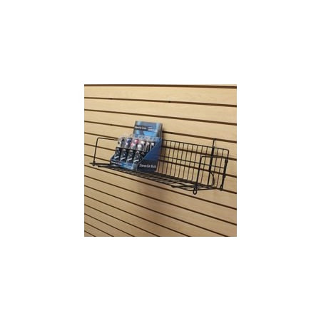 Specialty Store Services Slatwall Shelf 10 In. Wide X 48 In. Long, Black 3614BK