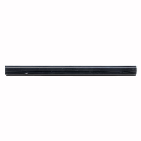 Apollo Tile Black 1x12 Eastern Black Marble Polished Pencil Liner Tile Trim 0.67 sqft/case, 10PK APLMTX884PA