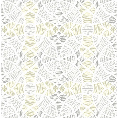 A-Street Prints Zazen Yellow Geometric Wallpaper 2764-24338