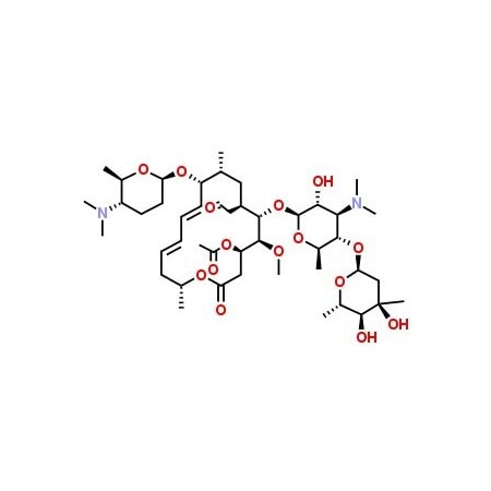Ak Scientific Acetyl spiramycin, 1200u/mg (100mg), CAS 24916-51-6 E504-100mg