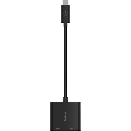 Belkin USBC to HDMI Charge Adapter, Black BLKAVC002BKBL