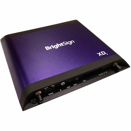 Brightsign BRIGHTSIGNOS ENABLED MEDIA PLAYER. DUAL UHD VIDEO DECODE. POE+. GPIO, ANALOG/SPD XD236