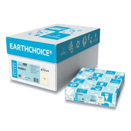Domtar Card Stock, 110 lb Cover Weight, 8.5 x 11, Ivory, 250PK 94270