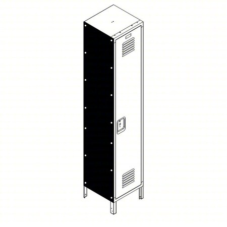 Lyon Locker Painted Side Panel KKLECPSF60P12-1