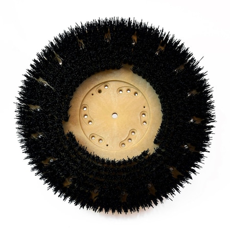 Global Industrial 20" 50/80 Grit Scrub Brush for Concrete, Black 641904BC