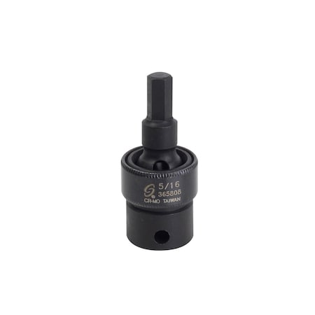 Sunex 3/8 in Drive 5/16 in Universal Hex Bit Driver Impact Socket 365808