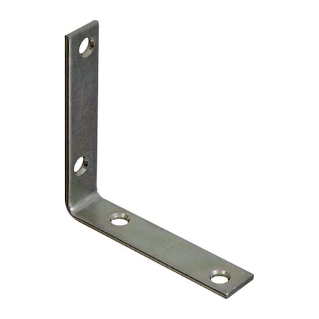 Homecare Products 3.5 x 0.75 in. Inside Corner Steel Brace, Zinc Plated HO3305017