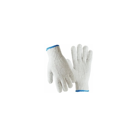 True Grip String Knit Work Gloves, Ambidextrous, Men's L 9190-26