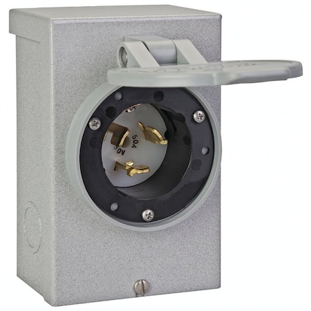 Reliance Controls RELIANCE CONTROLS PB50 Power Inlet Box, 50 A, 125/250 V PB50RC