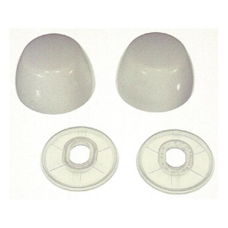 Danco UNIVERSAL ROUND TOILET BOLT CAPS /WHITE 80821