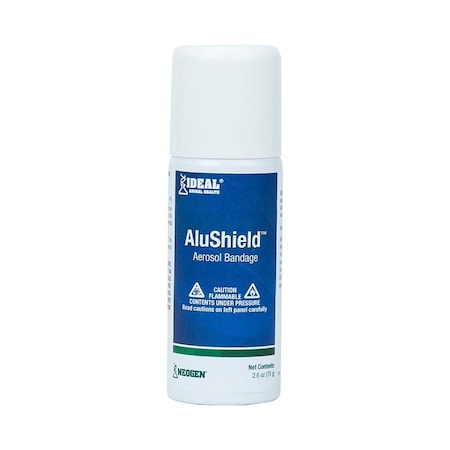 Neogen AluShield Aerosol Bandage, Liquid, Oily Gray, 75 g, Aerosol Can 79100C