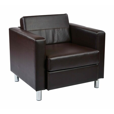 Osp Home Furnishings Pacific Armchair, Espresso PAC51-V34