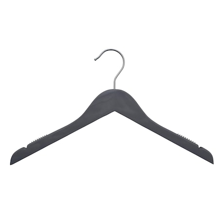 Nahanco 17in Greywash Wooden Shirt Hanger, 100PK 29917