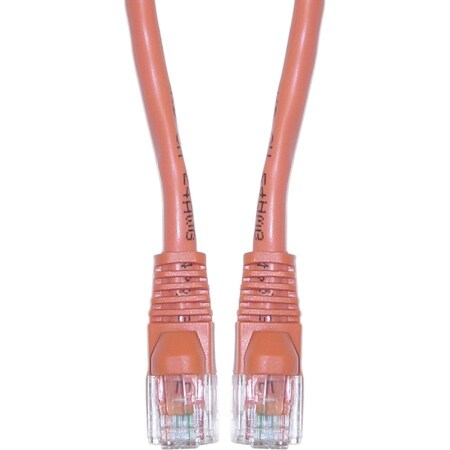 Cable Wholesale Cat6 Orange Copper Ethernet Patch Cable, Snagless/Molded Boot, POE Compliant, 50 foot 10X8-03150