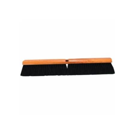 Magnolia Brush No. 9X Line Floor Brush, 24 in, 3 in Trim L, Black Tampico, Polystyrene, Hosehair 455-924-X