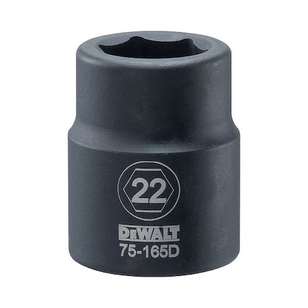 Dewalt Impact Socket, 3/4 IN DR, 22MM DWMT75165OSP