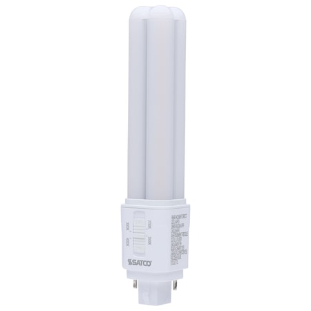 Satco 9W LED PL, 27K/30K/35K/40K CCT Selectable, G24d Base, Type B, 120-277V S29855