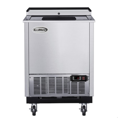 Koolmore 25 in. Commercial Glass Froster in Stainless Steel, ETL Listed, 5 cu. ft. KM-GF25-SS KM-GF25-SS