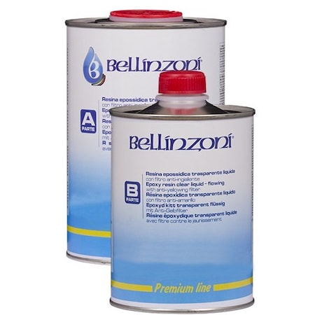 Bellinzoni Epox Premium Flowing - Two-Component Epoxy Mastic with High Transparency and Very Low Yellowing for BEPTFE