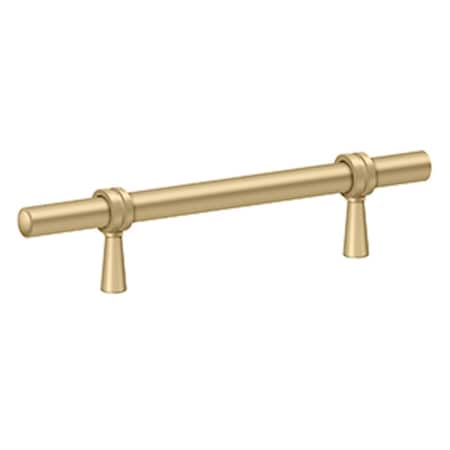 Deltana Adjustable Pull 6-1/2; Satin Brass Finish P311U4