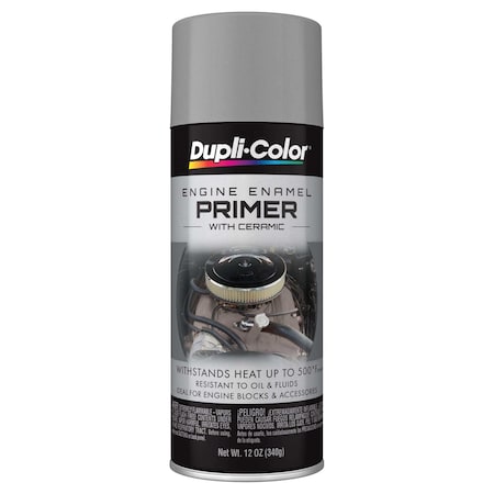 Vht Paint Primer Base Coat/ Engine Enamel Primer; For Use On Engine Blocks/ Engine Accessories; Grey DE1612