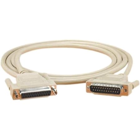 Black Box Black Box RS-232 DB25 Serial Cable, DB25 Male to DB25 Female, 6 ft BC00702