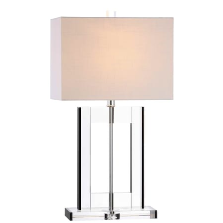 Jonathan Y Parish 26" Crystal LED Table Lamp, Clear/Black JYL2015A