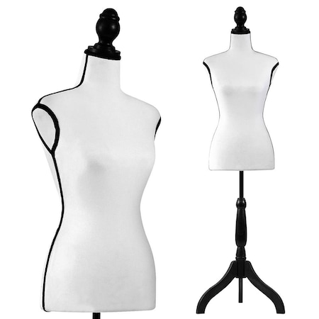 Serenelife Female Torso Mannequin Display SLMAQTPWH44