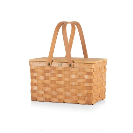 Picnic Time Family Of Brands Poppy Personal Picnic Basket, Beige 124-00-299-000-0