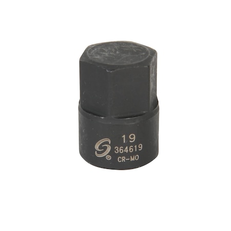 Sunex 3/8 in Drive 19Mm Stubby Impact Hex Driver 364619