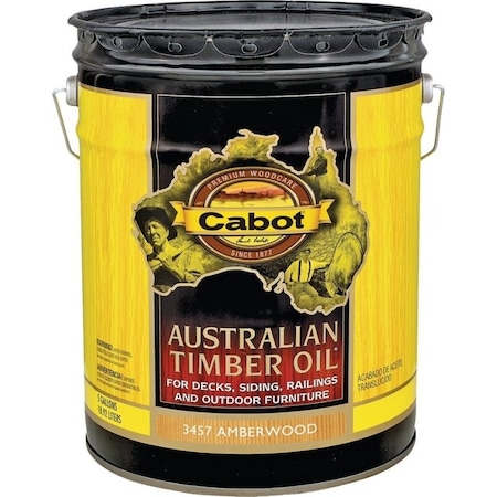 Cabot Cabot 3457 Australian Timber Oil, Amberwood, 5 gal Can 3457