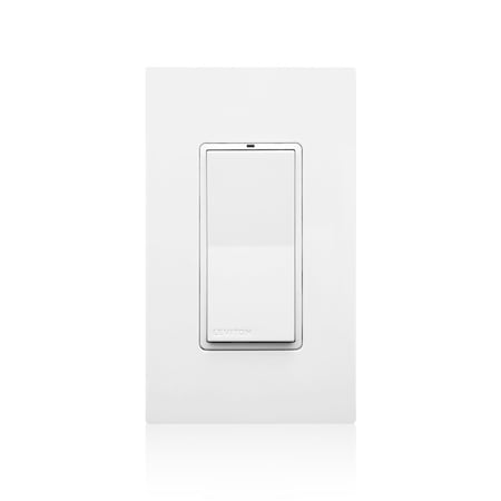 Leviton Lumina RF 2.4GHz Decora Rocker Switch, 120-277VAC, 50/60Hz, White/Light Almond/Ivory ZSS10-G0Z