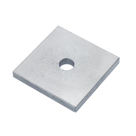 Zoro Select Square Washer, Fits Bolt Size M4 , Stainless Steel Plain Finish Z8904-316