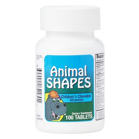 Medline Children's Animal Shapes Chewable Vitamins, 100PK OTC262160N