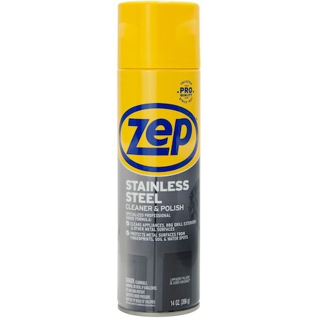 Zep Stainless Steel Polish, Black ZPEZUSSTL14